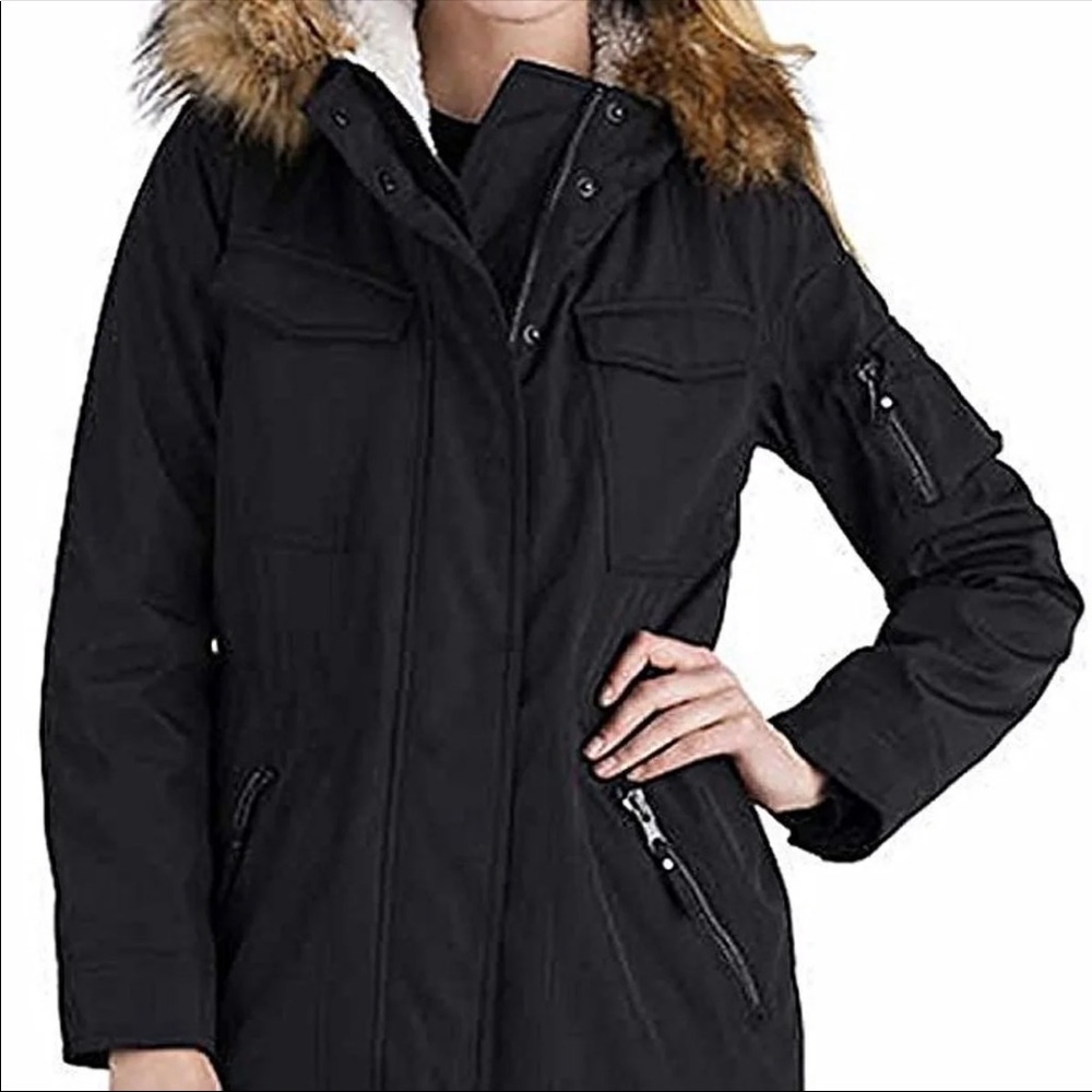 Anthropologie S13 Faux fur canyon parka